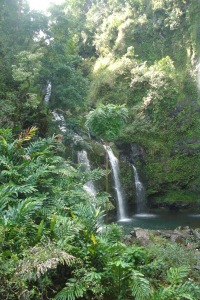 Road to Hana- the Three Bears waterfalls